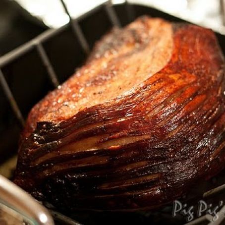 Roast Pork with Crackling served with Honey & Mustard Sauce