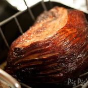 Roast Pork with Crackling served with Honey & Mustard Sauce