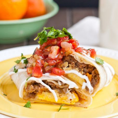 Frozen Mexican Breakfast Burritos