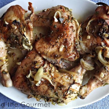 Baked Chicken with Citrus and Garlic Marinade