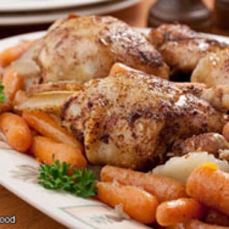 Braised Chicken Thighs Dinner