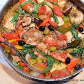 Turkish Style Chicken Veggies Olives & Garlic