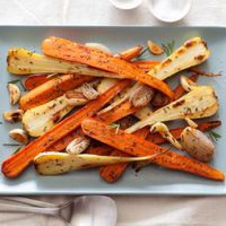 ROSEMARY ROASTED ROOT VEGETABLES {bobby deen}
