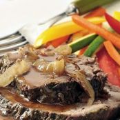 Slow Cooker Rosemary-Garlic Beef Roast
