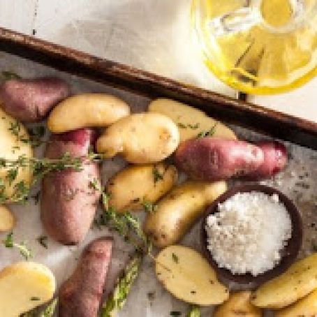 Roasted Fingerling Potatoes with Cheese