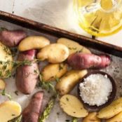 Roasted Fingerling Potatoes with Cheese