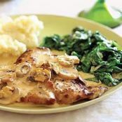 VEAL SCALOPPINE WITH MUSHROOM MARSALA SAUCE