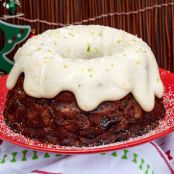 Summer Fruit Christmas Cake with Lemon Cashew Cream Frosting