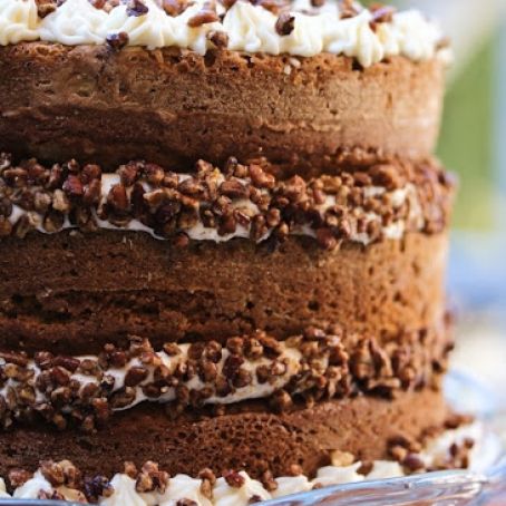 Pumpkin Spice Cake with Maple Frosting