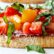 Summer Fruit Bruschetta
