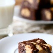 Peanut Butter Cheesecake Swirl Brownies