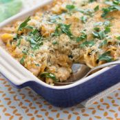 Chicken, Baby Artichoke & Spinach Casserolewith Gouda Béchamel