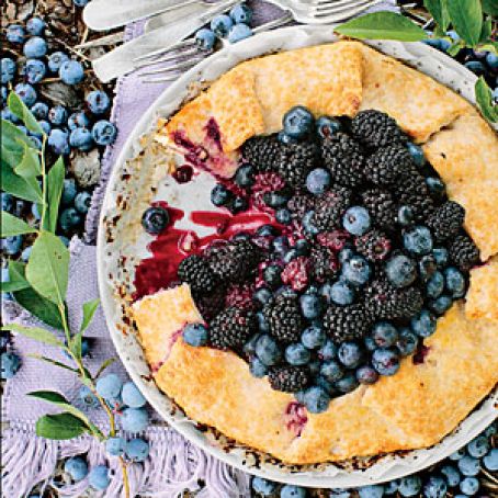Double Berry-Almond Galette