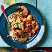 Grilled Cilantro-Lime Shrimp with Yuca