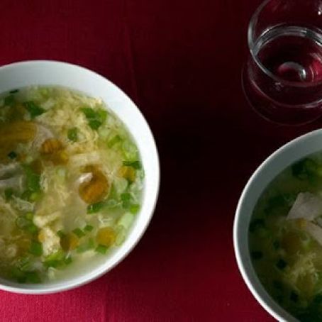 GINGER SCALLION EGG DROP SOUP