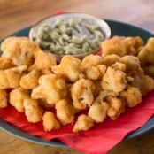 Parmigiano-Crusted Cauliflower with Agliata