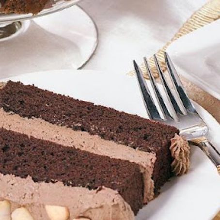 Chocolate Almond Mousse Cake