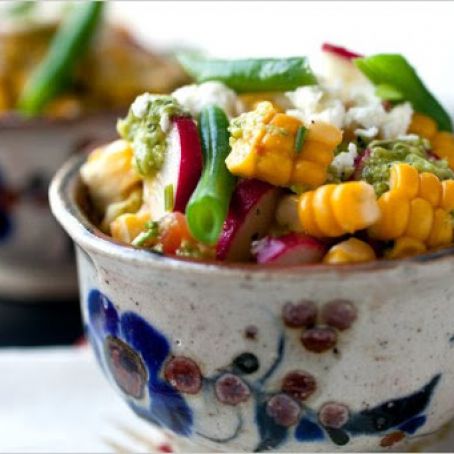 CORN & GREEN BEAN SALAD w/TOMATILLO