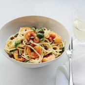 Lemon Spaghetti with Shrimp