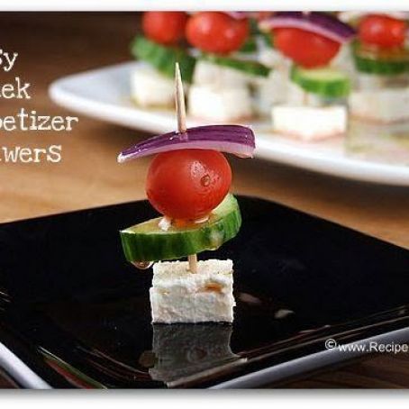 Easy Greek Appetizer Skewers