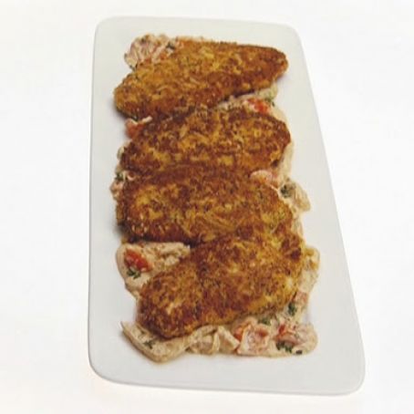 Chicken Milanese with Tomato and Fennel Sauce