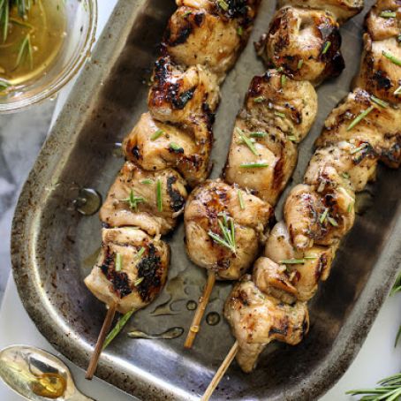 Balsamic and Honey Chicken Skewers
