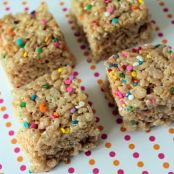 Cake Batter Rice Krispie Treats
