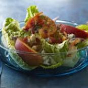 Peach and Blue Cheese Salad