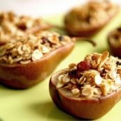 Honey Oat Roasted Pears