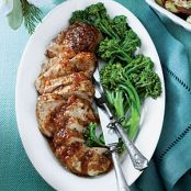 Peach-Mustard-Glazed Pork Tenderloin
