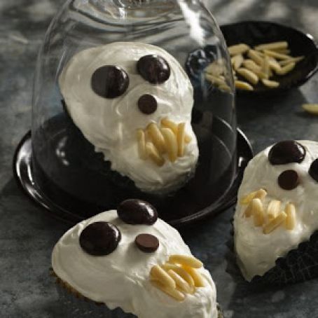 Halloween Skull Cupcakes