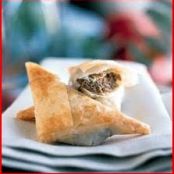 Wild Mushroom-Goat Cheese PhylloTriangles