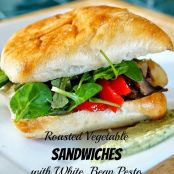 Roasted Vegetable & White Bean Sandwich