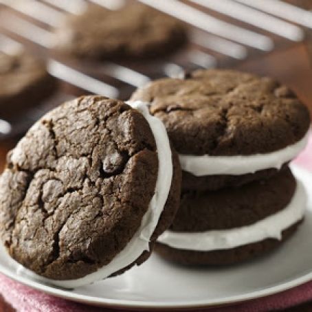Double Chocolate Sandwich Cookies