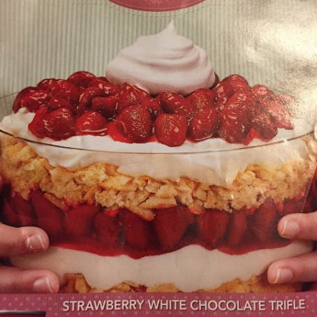 Strawberry White Chocolate Trifle