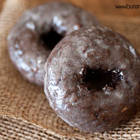 Glazed Chocolate Donuts