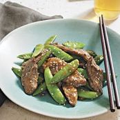 Sesame Beef and Snap Peas