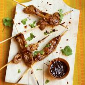 Cherry Chipotle Duck Breast Skewers