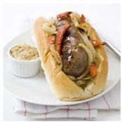 Charcoal-Grilled Sausages with Peppers and Onions (ATK)