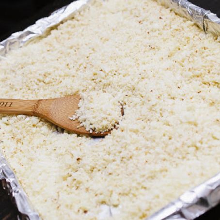 Oven Roasted Cauliflower Rice