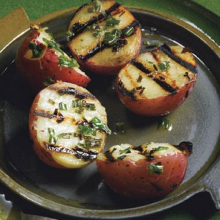 Grilled Chive Potatoes