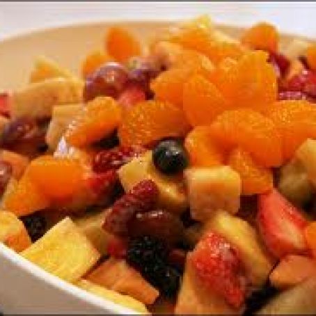 Fruit Salad with Honey-Lime Dressing