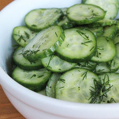 Refreshing Summer Side: Sweet and Sour Cucumbers