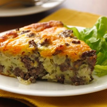 Impossibly Easy Cheeseburger Pie