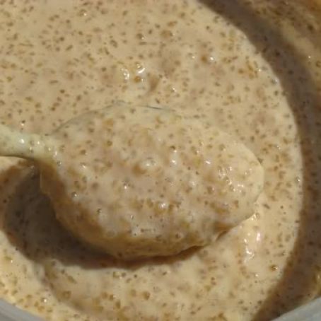 Caramel tapioca pudding