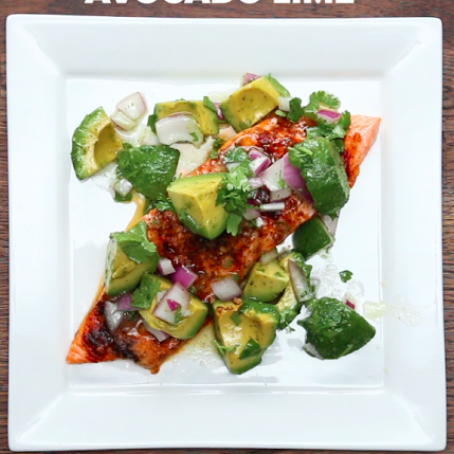 One-Pan Avocado Lime Salmon