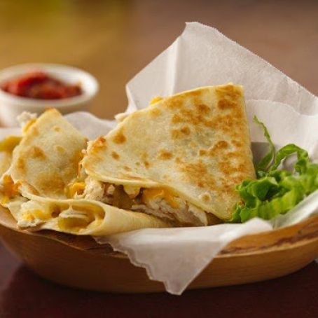 Chicken-Chile Quesadillas