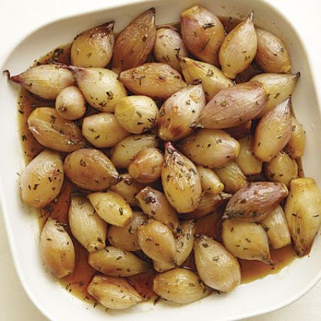 Roasted Shallots with Sweet-and-Sour Sauce