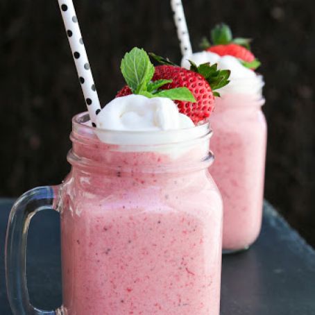 Roasted Strawberry Buttermilk Milkshake