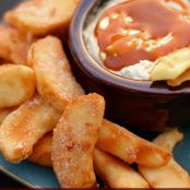 Apple Fries with Caramel Cream Dip